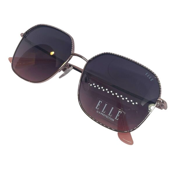New ELLE Women Sunglasses - Rose, Metal Frame, Style - EL14906, Size 57-15-140